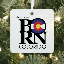 GEBOREN Colorado Custom Ornament Aus Metall
