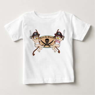 Geboren, - das Baby-Piraten-Schwingen zu plündern Baby T-shirt