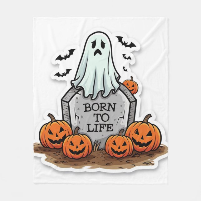 Geboren, das Leben zu sein Fleecedecke (Vorderseite)