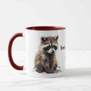 Geboren, dass die Raccoon-Tasse frei ist Tasse