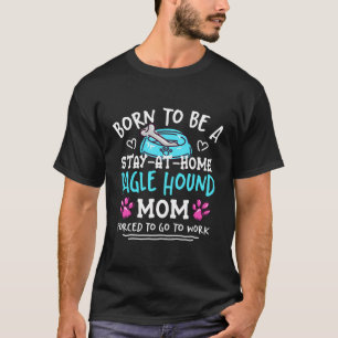 Geboren, ein Baghund Mama Funny Basset Beagle H T-Shirt