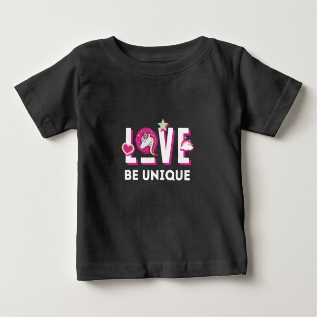 Geboren, ein einzigartiges magisches Fantasietier  Baby T-shirt (Vorderseite)