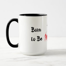 Geboren, ein Girl Boss Red Ringer 15oz zu sein Tasse