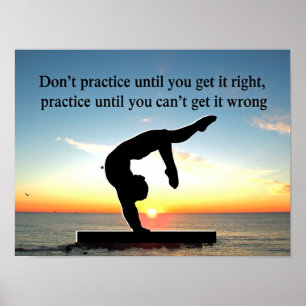 GEBOREN EIN GYMNAST-CHAMPION POSTER