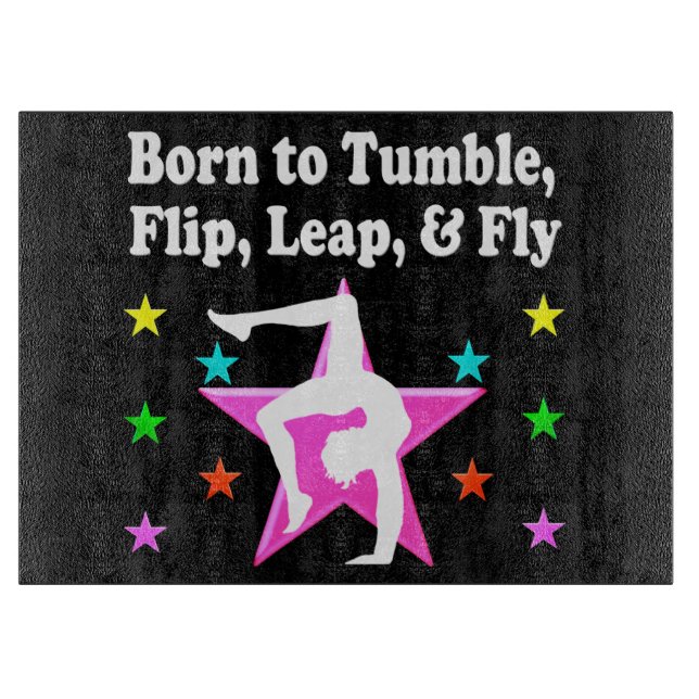 GEBOREN, EIN GYMNASTIKCHAMPF ZU SEIN SCHNEIDEBRETT (Vorderseite)