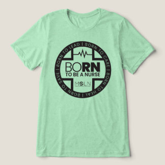 Geboren, ein kursiver Tri-Blend-T - Shirt zu sein