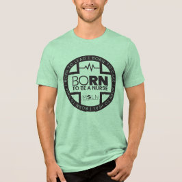 Geboren, ein kursiver Tri-Blend-T - Shirt zu sein