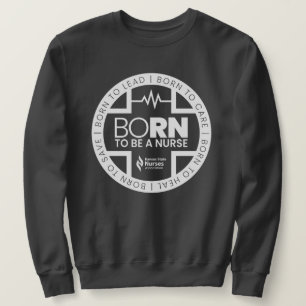 Geboren, ein nurschwarzes, farbiges Sweatshirt zu 