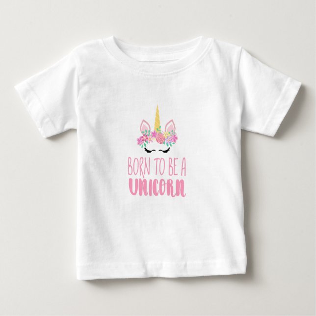 Geboren, eine einsame magische Fantasie zu sein Baby T-shirt (Vorderseite)