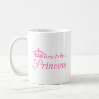 Geboren, eine Prinzessin, Textentwurf zu sein mit Kaffeetasse