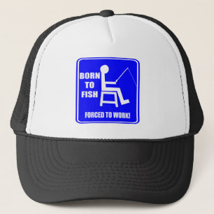 Geboren, Fischen-T - Shirt-Geschenke zu fischen Truckerkappe