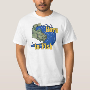 Geboren, Fischen-T-Shirt zu fischen T-Shirt