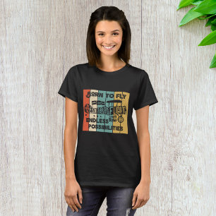 Geboren fliegen T-Shirt