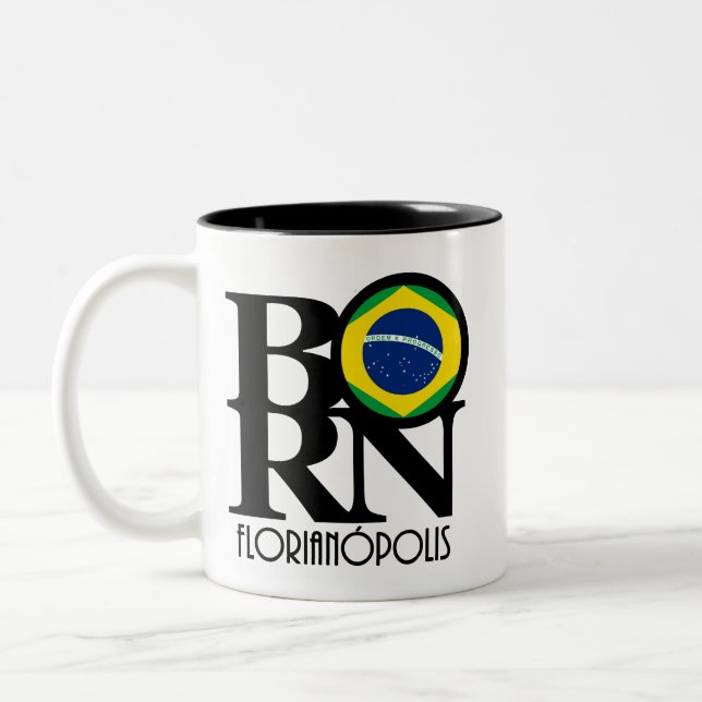 GEBOREN Florianópolis 11oz Zweifarbige Tasse (Links)