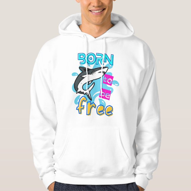 GEBOREN, FREI ZU SEIN HOODIE (Vorderseite)