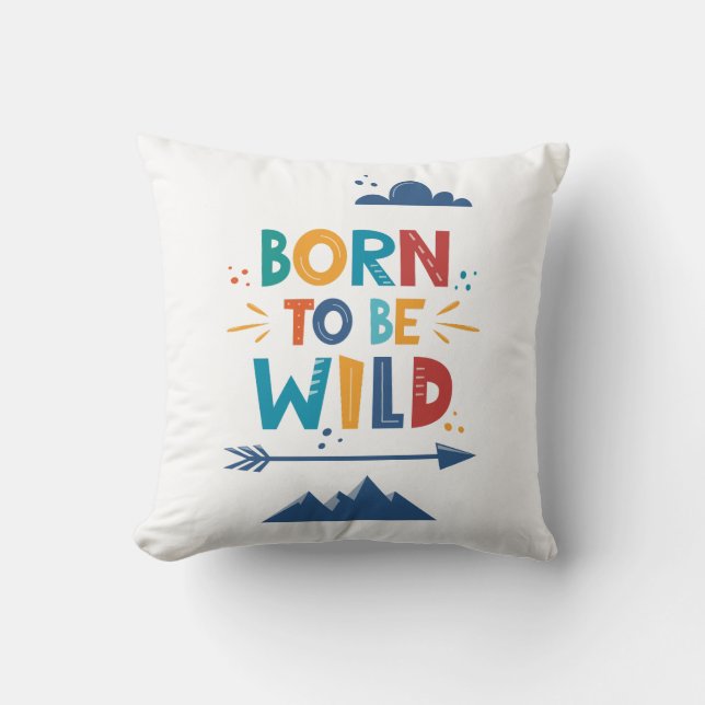 Geboren frei zu sein kissen (Vorderseite)