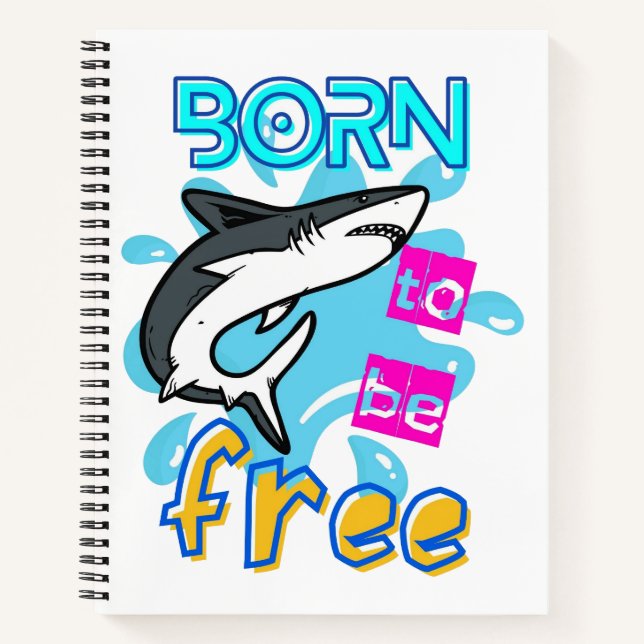 GEBOREN, FREI ZU SEIN NOTIZBUCH (Vorderseite)
