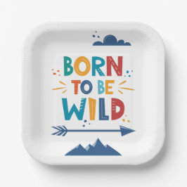 Geboren frei zu sein pappteller