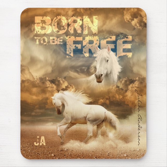 Geboren, frei zu sein, Schönheit der Tierwelt: Wei Mousepad (Vorne)