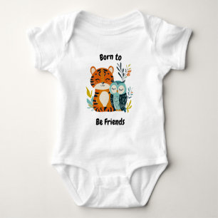 Geboren, Freunde zu sein Tiger und Owl - Niedliche Baby Strampler