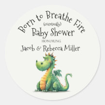 Geboren für das Breathe Fire Baby Dusche