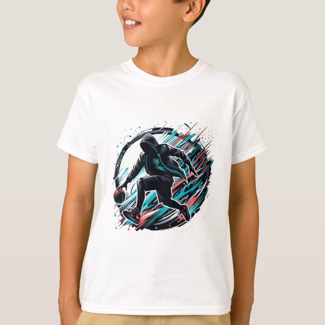 Geboren für den Kids-T - Shirt - Sportdesign (Vorderseite)