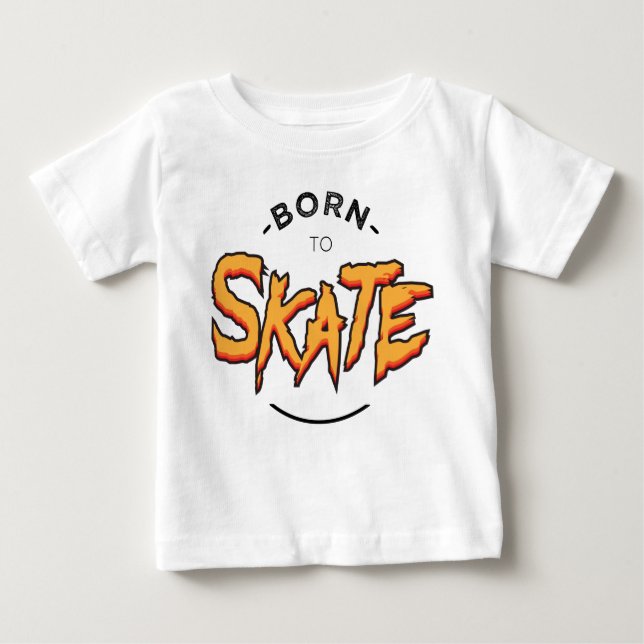 Geboren für den Skate Baby T-shirt (Vorderseite)