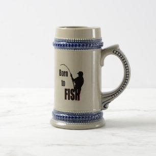 Geboren für Fische Bierglas