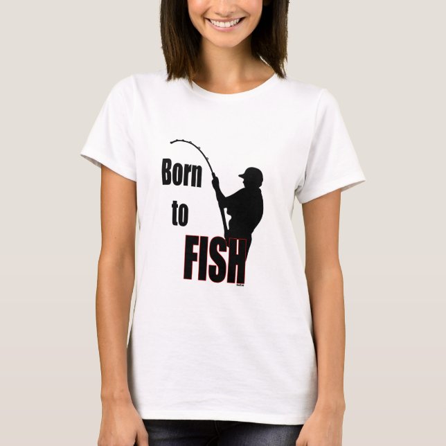 Geboren für Fische T-Shirt (Vorderseite)