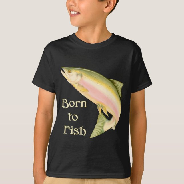 Geboren für Fische T-Shirt (Vorderseite)
