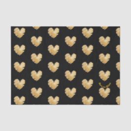 Geboren für Shine Black and Gold Tissue Paper Seidenpapier