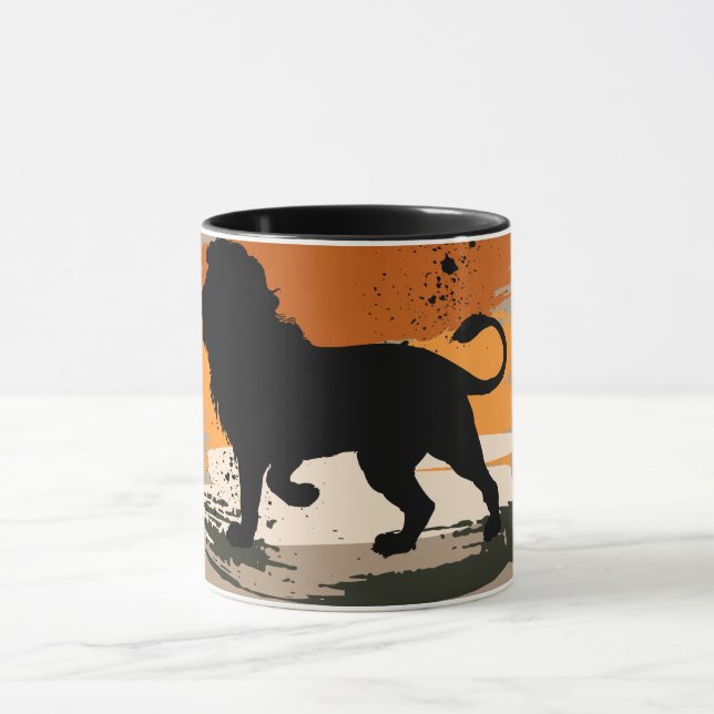 Geboren für Wildtier Tasse (Zentrum)