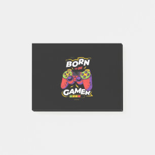 Geboren, Gamer zu sein Post-it Klebezettel