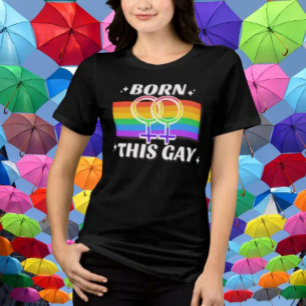 Geboren Gay Regenbogen Venus Tri-Blend Shirt