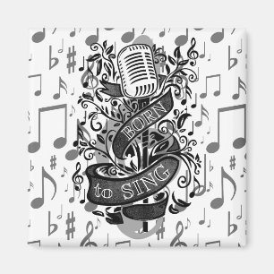 Geboren, Geschenke für das Zuhause zu singen Magnet