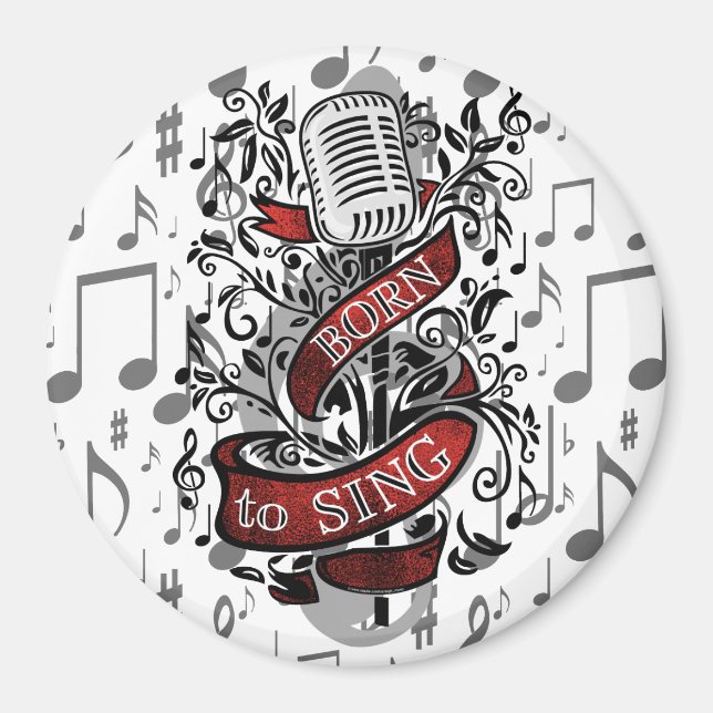 Geboren, Geschenke für die Zuhause zu senden Magnet (Vorne)