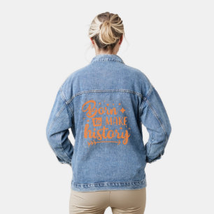 geboren, Geschichte zu schreiben Jeansjacke