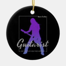 Geboren, Gitarrist für Musiker und Bandmitglied zu Keramik Ornament