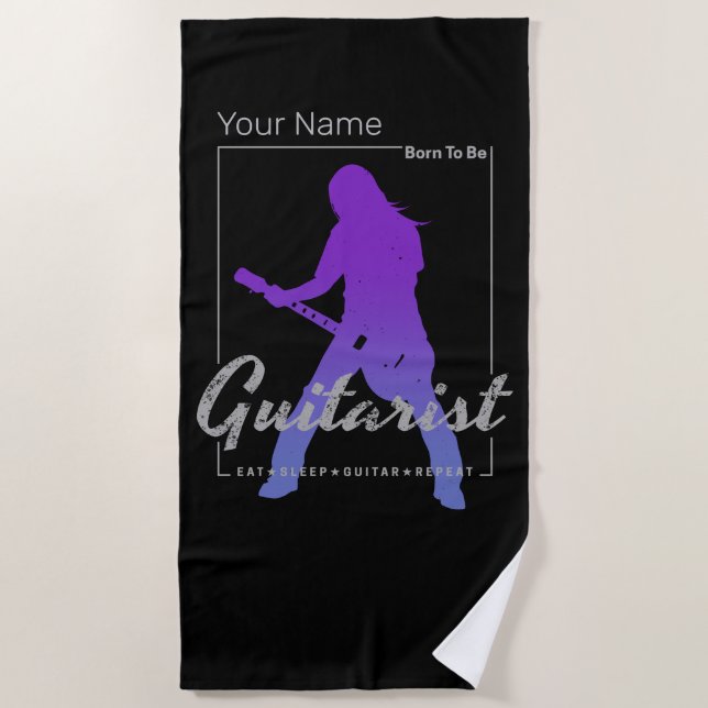 Geboren, Gitarrist für Musiker und Bandmitglied zu Strandtuch (Vorderseite)