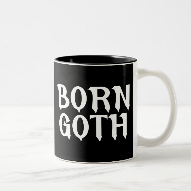 Geboren Goth Zweifarbige Tasse (Rechts)