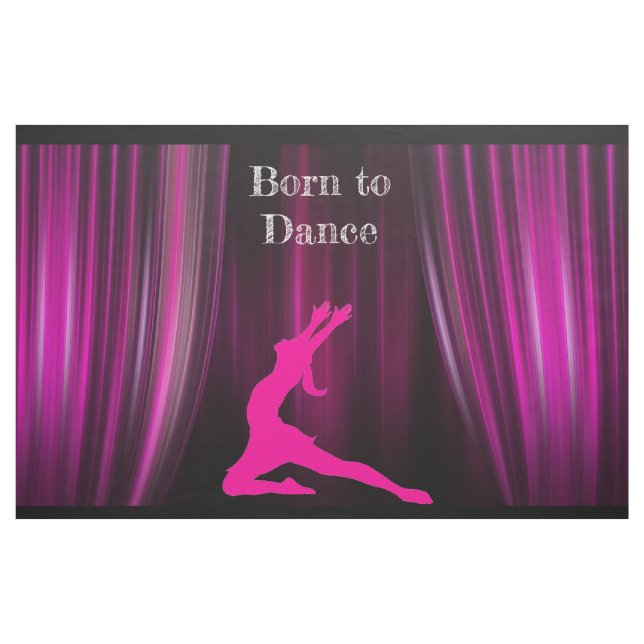 Geboren, große Druckstoffe zu tanzen Stoff (Yard (91,4 cm))