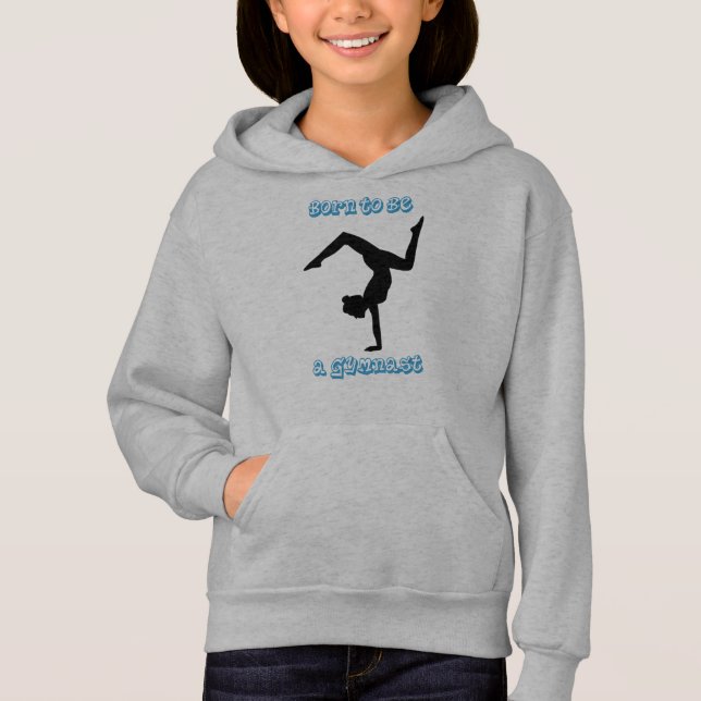 Geboren, Gymnast zu werden - Gymnastik Hoodie (Vorderseite)