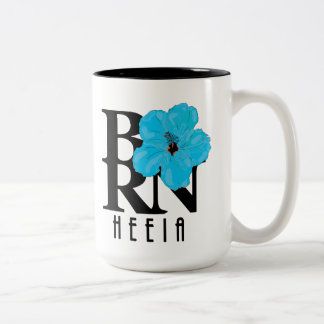 GEBOREN Heeia Blue Hibiskus 15oz Zweifarbige Tasse
