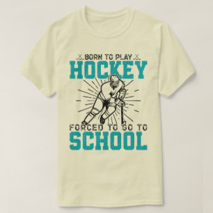 Geboren, Hockey farbenfroh Geburtstag Gegenwart Co T-Shirt