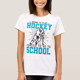 Geboren, Hockey farbenfroh Geburtstag Gegenwart Co T-Shirt