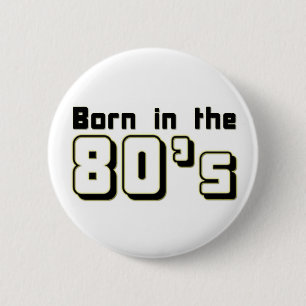 Geboren im 80er button
