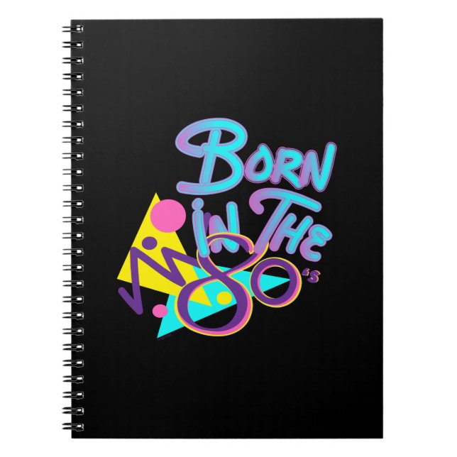 Geboren im 80er Cooles Zeitalter Notizblock (Vorderseite)