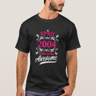 Geboren im April 2004, 18. Geburtstag, Florin, vor T-Shirt