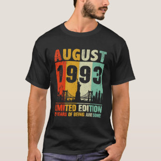 GEBOREN IM AUGUST 1993 GEBURTSTAG BEGRENZTE EDITIO T-Shirt