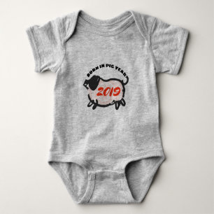 Geboren im Chinesischen Schweinejahr 2019 Babykart Baby Strampler